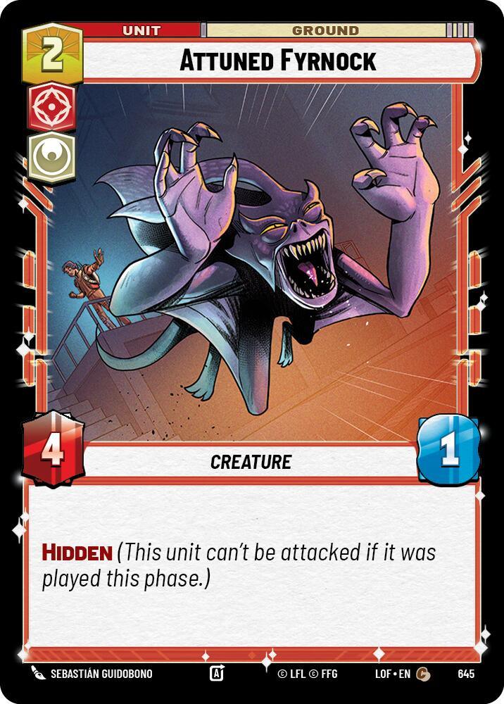 Attuned Fyrnock (645) (Foil) (645) [Legends of the Force] (ONLINE ORDER ONLY)