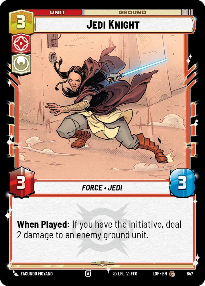 Jedi Knight (647) (Foil) (647) [Legends of the Force] (ONLINE ORDER ONLY)