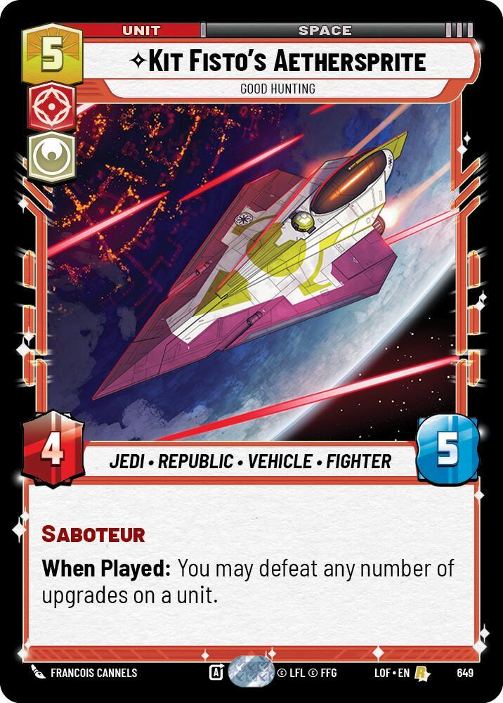Kit Fisto's Aethersprite (649) - Good Hunting (Foil) (649) [Legends of the Force] (ONLINE ORDER ONLY)