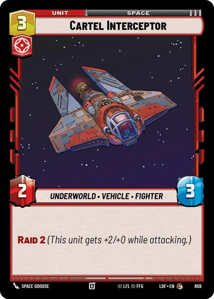 Cartel Interceptor (659) (Foil) (659) [Legends of the Force] (ONLINE ORDER ONLY)