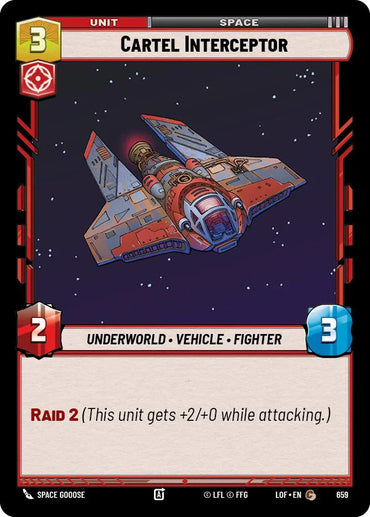 Cartel Interceptor (659) (Foil) (659) [Legends of the Force] (ONLINE ORDER ONLY)