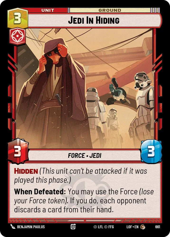 Jedi In Hiding (661) (Foil) (661) [Legends of the Force] (ONLINE ORDER ONLY)