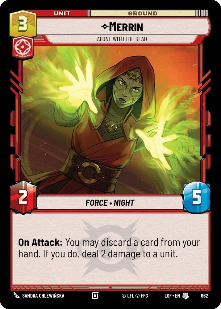 Merrin (662) - Alone with the Dead (Foil) (662) [Legends of the Force] (ONLINE ORDER ONLY)