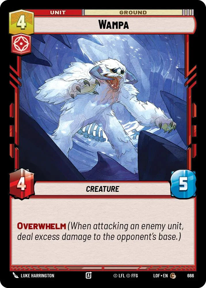 Wampa (666) (Foil) (666) [Legends of the Force] (ONLINE ORDER ONLY)