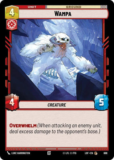 Wampa (666) (Foil) (666) [Legends of the Force] (ONLINE ORDER ONLY)