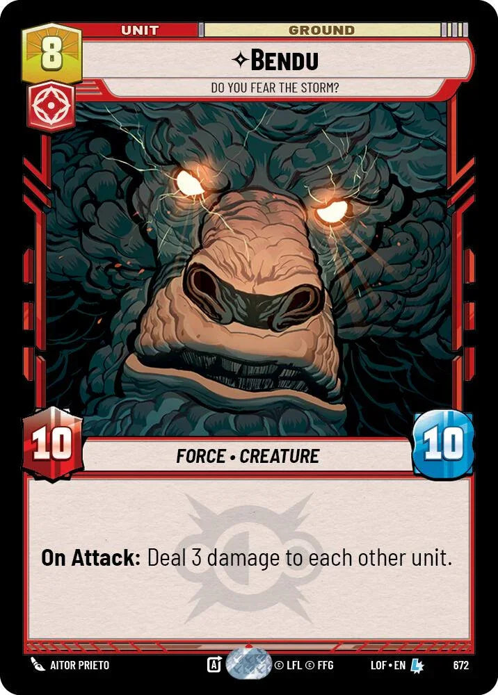 Bendu (672) - Do You Fear the Storm? (Foil) (672) [Legends of the Force] (ONLINE ORDER ONLY)
