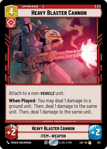 Heavy Blaster Cannon (673) (Foil) (673) [Legends of the Force] (ONLINE ORDER ONLY)