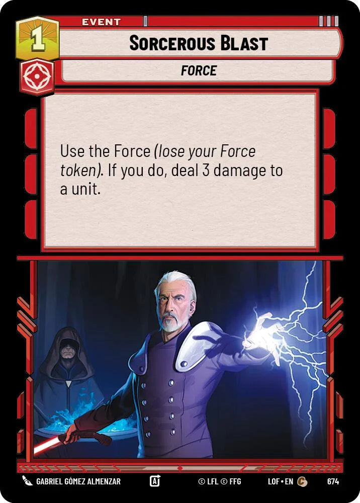 Sorcerous Blast (674) (Foil) (674) [Legends of the Force] (ONLINE ORDER ONLY)