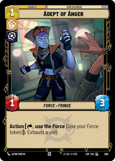 Adept of Anger (680) (Foil) (680) [Legends of the Force] (ONLINE ORDER ONLY)
