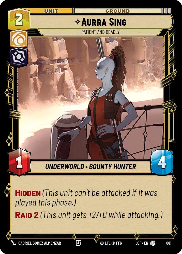 Aurra Sing (681) - Patient and Deadly (Foil) (681) [Legends of the Force] (ONLINE ORDER ONLY)