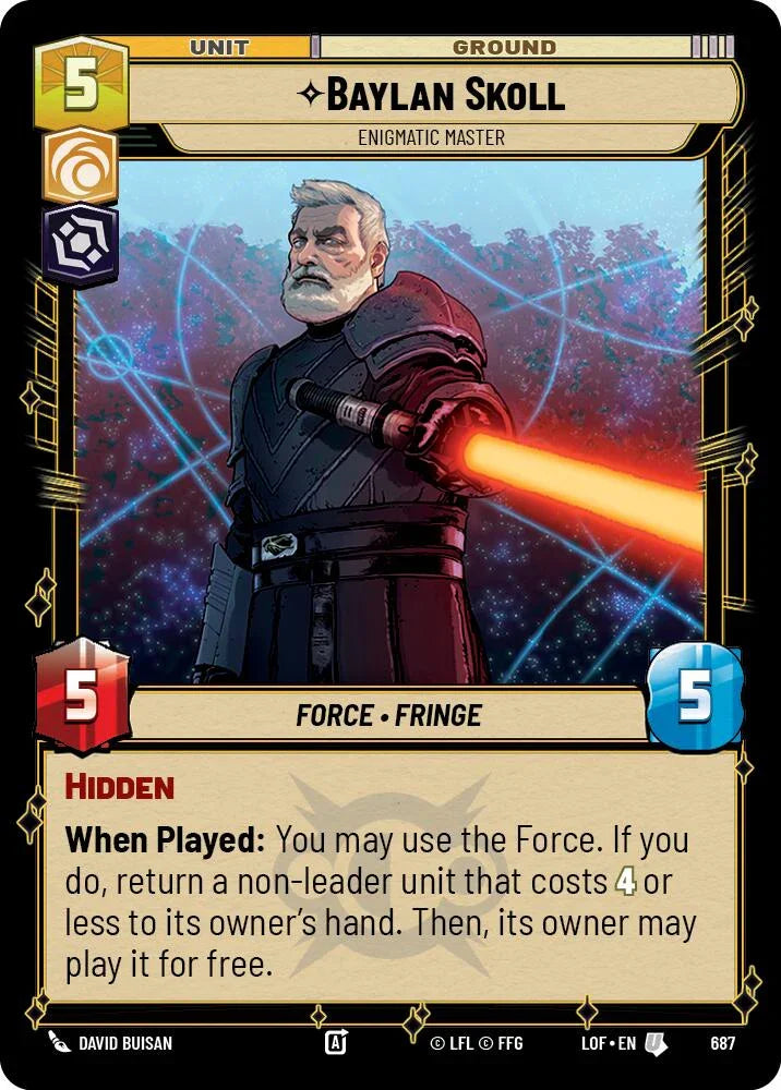 Baylan Skoll (687) - Enigmatic Master (Foil) (687) [Legends of the Force] (ONLINE ORDER ONLY)