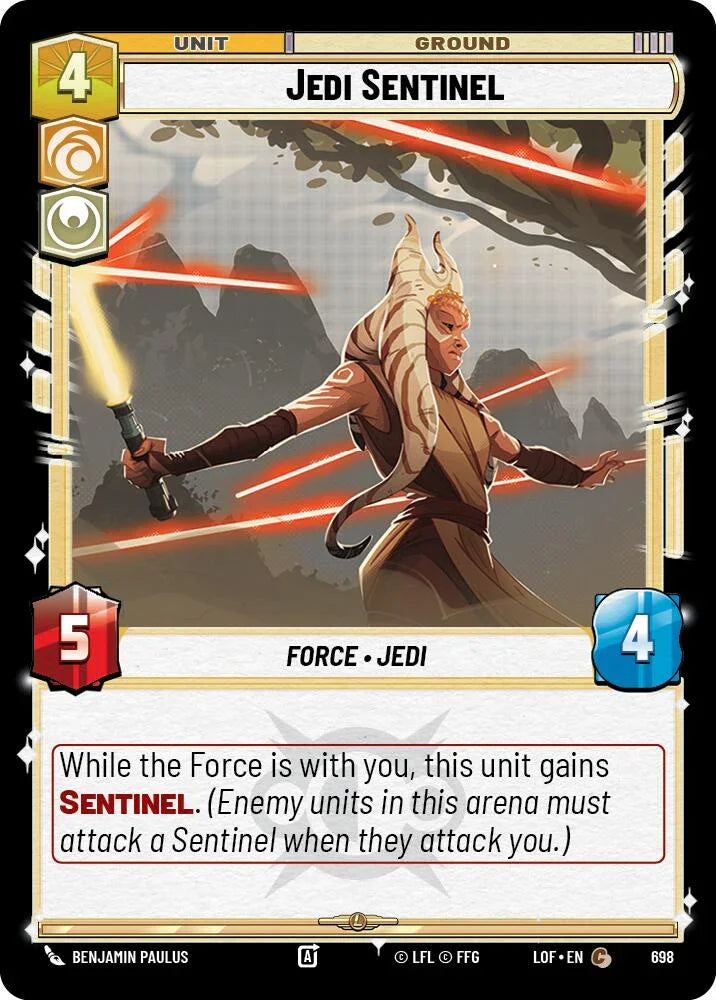Jedi Sentinel (698) (Foil) (698) [Legends of the Force] (ONLINE ORDER ONLY)