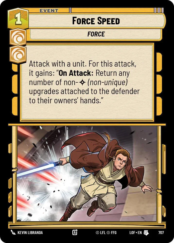 Force Speed (707) (Foil) (707) [Legends of the Force] (ONLINE ORDER ONLY)
