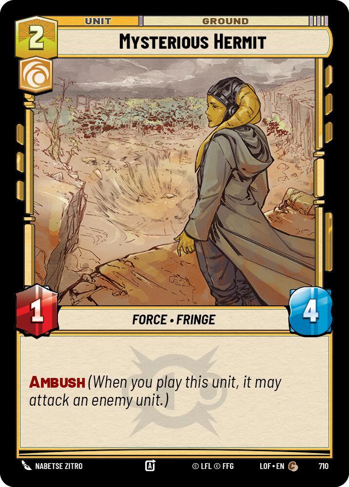 Mysterious Hermit (710) (Foil) (710) [Legends of the Force] (ONLINE ORDER ONLY)