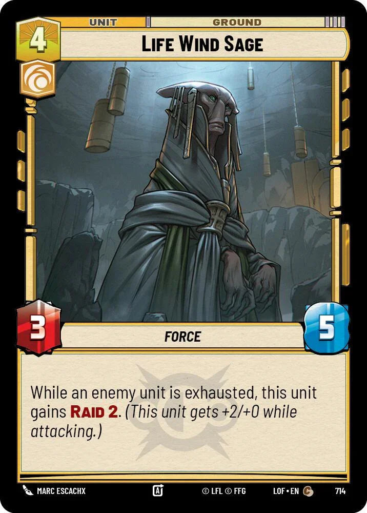 Life Wind Sage (714) (Foil) (714) [Legends of the Force] (ONLINE ORDER ONLY)