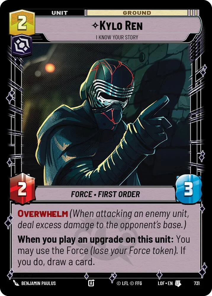 Kylo Ren (731) - I Know Your Story (Foil) (731) [Legends of the Force] (ONLINE ORDER ONLY)