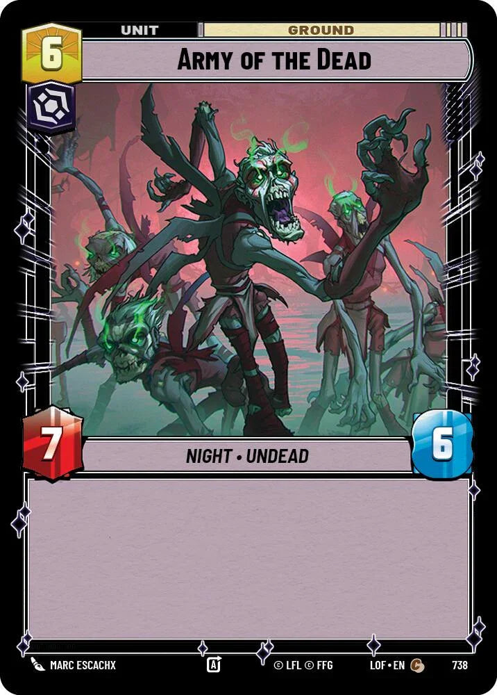 Army of the Dead (738) (Foil) (738) [Legends of the Force] (ONLINE ORDER ONLY)