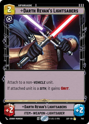 Darth Revan's Lightsabers (740) (Foil) (740) [Legends of the Force] (ONLINE ORDER ONLY)