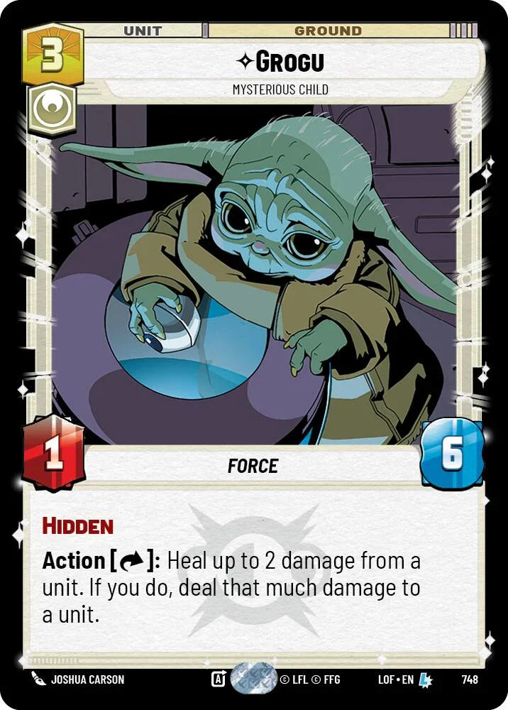 Grogu (748) - Mysterious Child (Foil) (748) [Legends of the Force] (ONLINE ORDER ONLY)