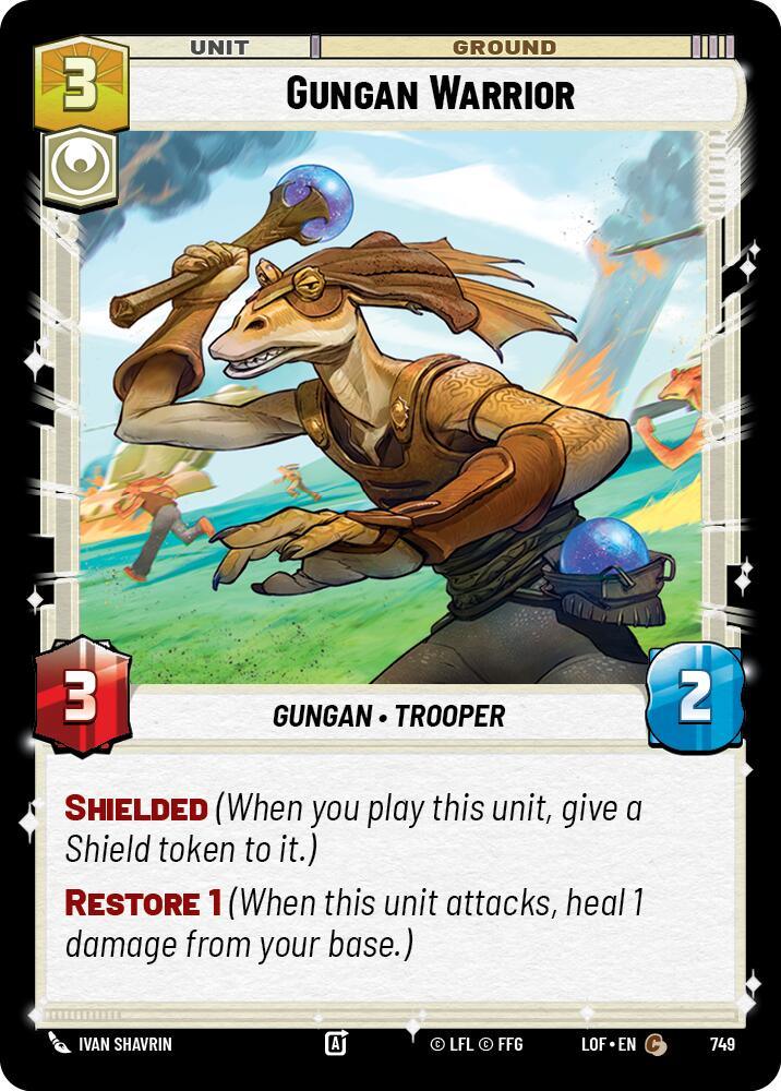 Gungan Warrior (749) (Foil) (749) [Legends of the Force] (ONLINE ORDER ONLY)