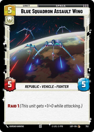 Blue Squadron Assault Wing (753) (Foil) (753) [Legends of the Force] (ONLINE ORDER ONLY)
