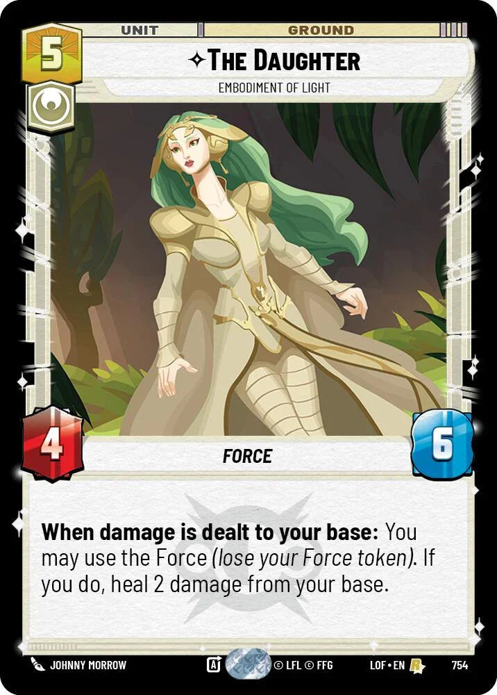 The Daughter (754) - Embodiment of Light (Foil) (754) [Legends of the Force] (ONLINE ORDER ONLY)