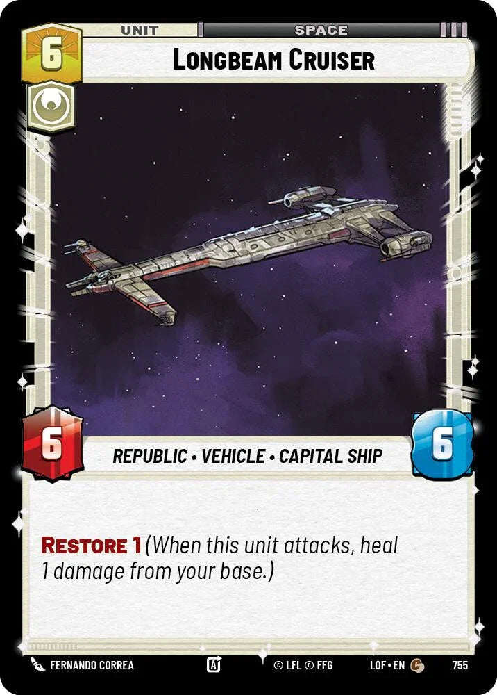 Longbeam Cruiser (755) (Foil) (755) [Legends of the Force] (ONLINE ORDER ONLY)