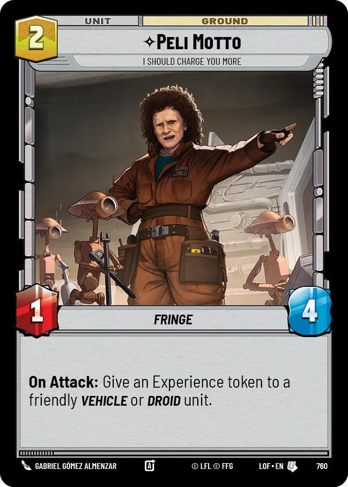 Peli Motto (760) - I Should Charge You More (Foil) (760) [Legends of the Force] (ONLINE ORDER ONLY)