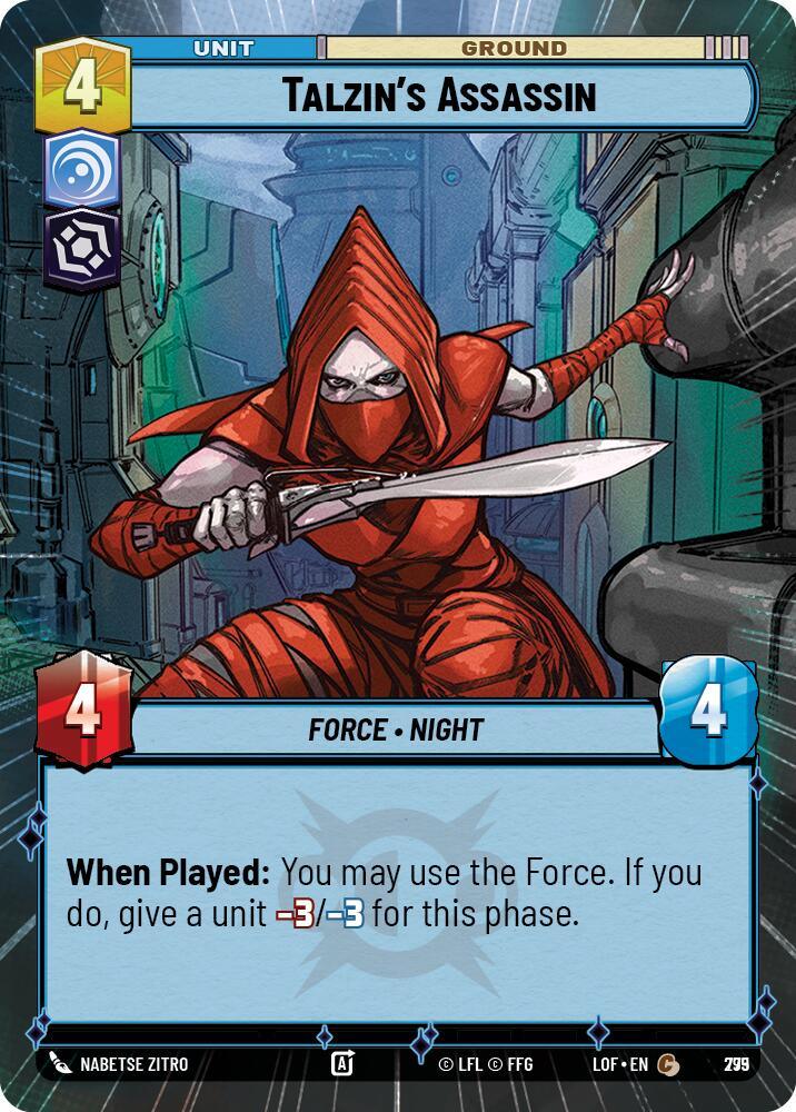 Talzin's Assassin (775) (Hyperspace Foil) (775) [Legends of the Force] (ONLINE ORDER ONLY)
