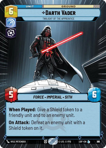 Darth Vader (777) - Twilight of the Apprentice (Hyperspace Foil) (777) [Legends of the Force] (ONLINE ORDER ONLY)