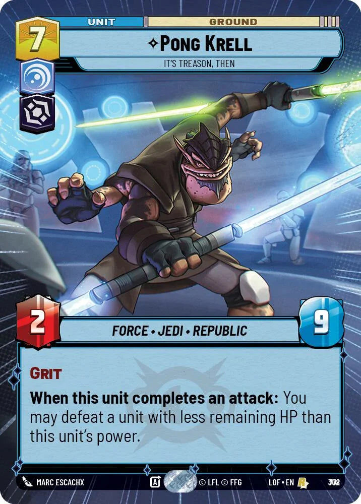Pong Krell (778) - It's Treason, Then (Hyperspace Foil) (778) [Legends of the Force] (ONLINE ORDER ONLY)