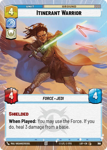 Itinerant Warrior (788) (Hyperspace Foil) (788) [Legends of the Force] (ONLINE ORDER ONLY)