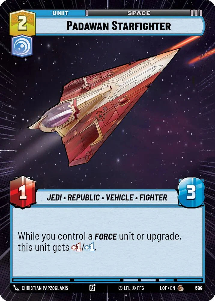 Padawan Starfighter (800) (Hyperspace Foil) (800) [Legends of the Force] (ONLINE ORDER ONLY)