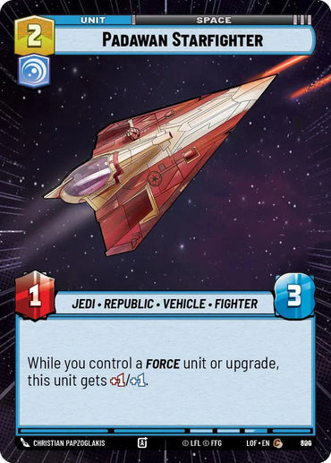 Padawan Starfighter (800) (Hyperspace Foil) (800) [Legends of the Force] (ONLINE ORDER ONLY)