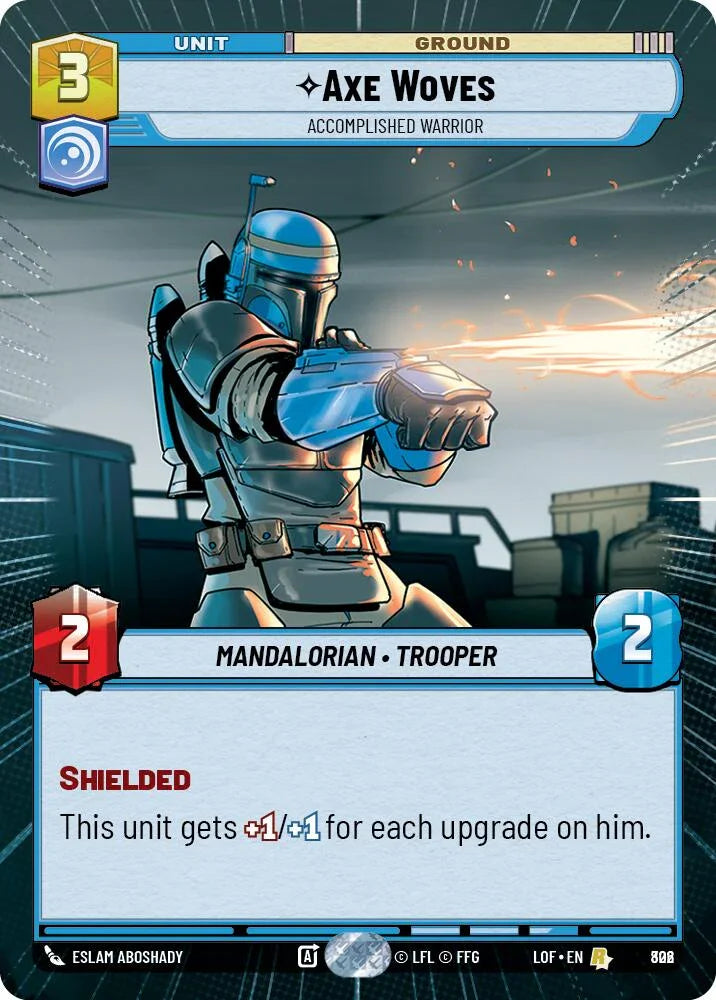 Axe Woves (802) - Accomplished Warrior (Hyperspace Foil) (802) [Legends of the Force] (ONLINE ORDER ONLY)