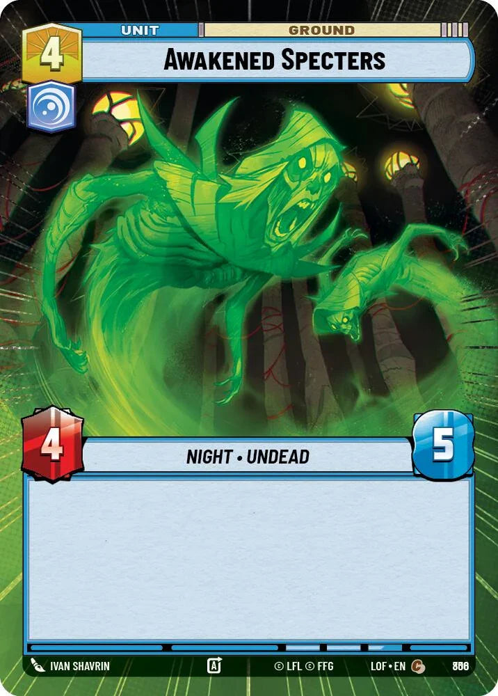 Awakened Specters (806) (Hyperspace Foil) (806) [Legends of the Force] (ONLINE ORDER ONLY)