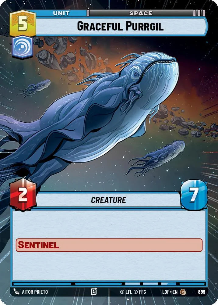Graceful Purrgil (809) (Hyperspace Foil) (809) [Legends of the Force] (ONLINE ORDER ONLY)