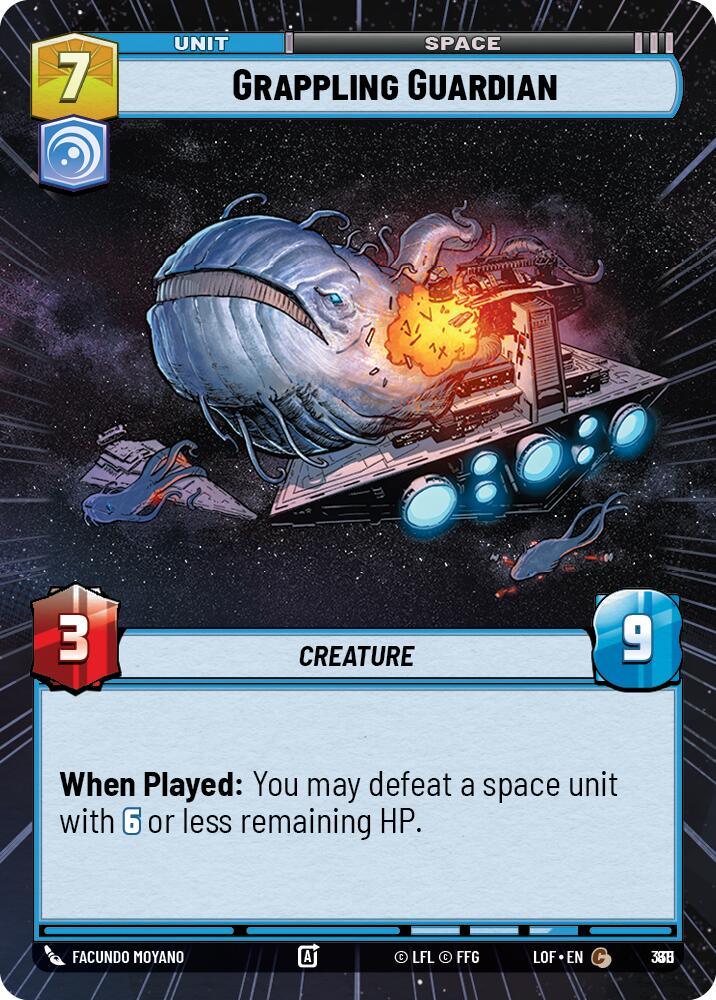 Grappling Guardian (811) (Hyperspace Foil) (811) [Legends of the Force] (ONLINE ORDER ONLY)