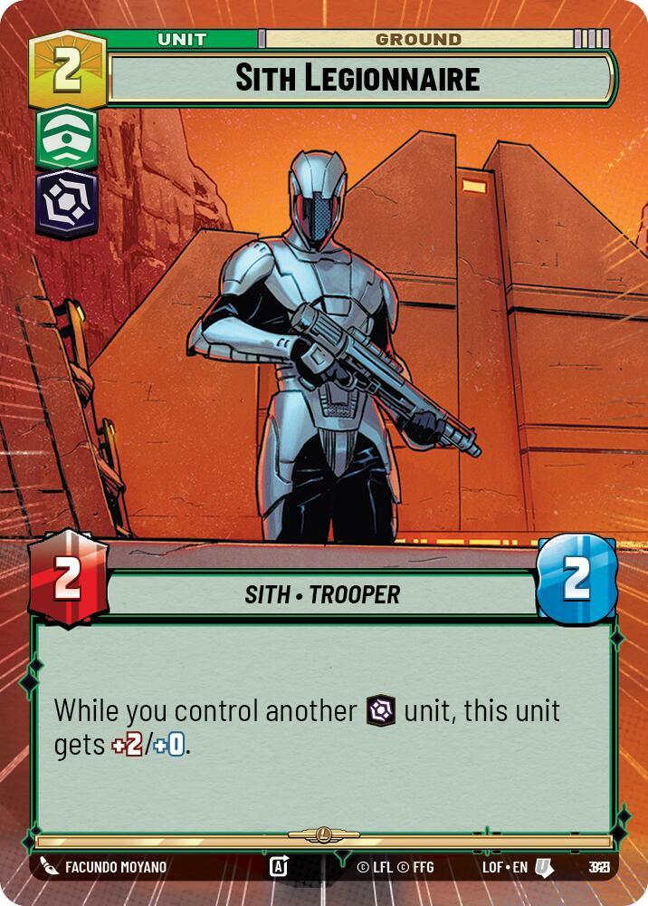 Sith Legionnaire (821) (Hyperspace Foil) (821) [Legends of the Force] (ONLINE ORDER ONLY)
