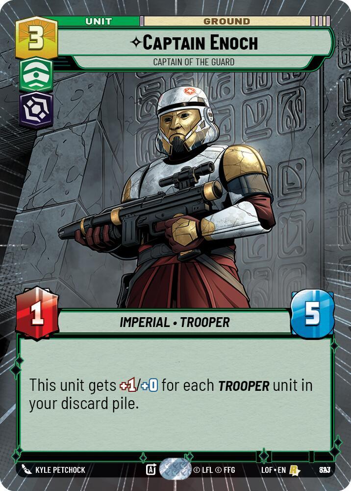Captain Enoch (823) - Captain of the Guard (Hyperspace Foil) (823) [Legends of the Force] (ONLINE ORDER ONLY)