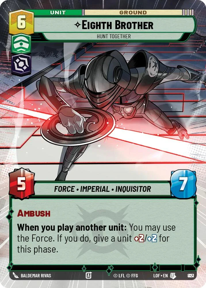 Eighth Brother (827) - Hunt Together (Hyperspace Foil) (827) [Legends of the Force] (ONLINE ORDER ONLY)