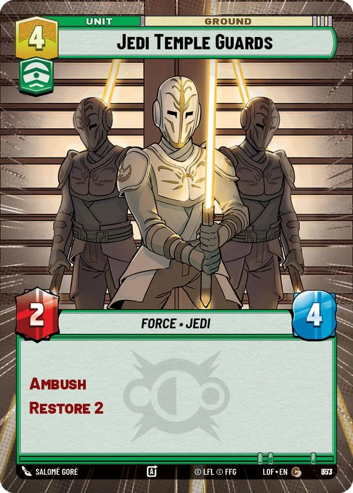 Jedi Temple Guards (853) (Hyperspace Foil) (853) [Legends of the Force] (ONLINE ORDER ONLY)