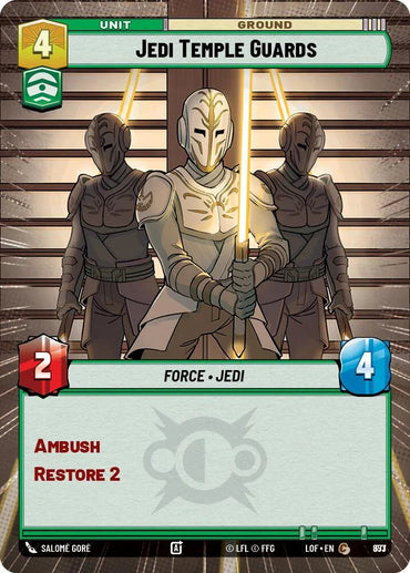 Jedi Temple Guards (853) (Hyperspace Foil) (853) [Legends of the Force] (ONLINE ORDER ONLY)