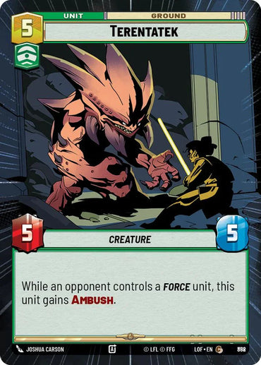 Terentatek (858) (Hyperspace Foil) (858) [Legends of the Force] (ONLINE ORDER ONLY)