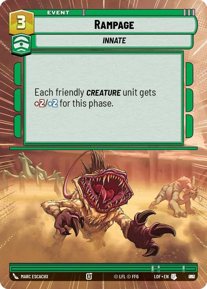 Rampage (867) (Hyperspace Foil) (867) [Legends of the Force] (ONLINE ORDER ONLY)