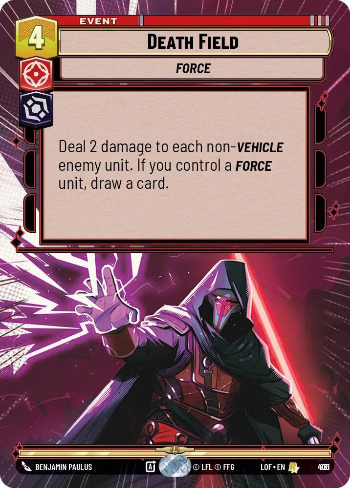 Death Field (881) (Hyperspace Foil) (881) [Legends of the Force] (ONLINE ORDER ONLY)
