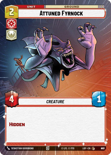 Attuned Fyrnock (883) (Hyperspace Foil) (883) [Legends of the Force] (ONLINE ORDER ONLY)