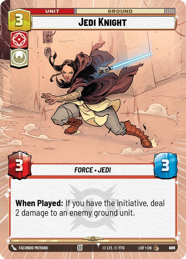 Jedi Knight (885) (Hyperspace Foil) (885) [Legends of the Force] (ONLINE ORDER ONLY)