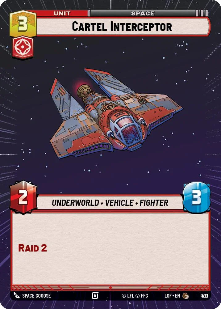 Cartel Interceptor (897) (Hyperspace Foil) (897) [Legends of the Force] (ONLINE ORDER ONLY)