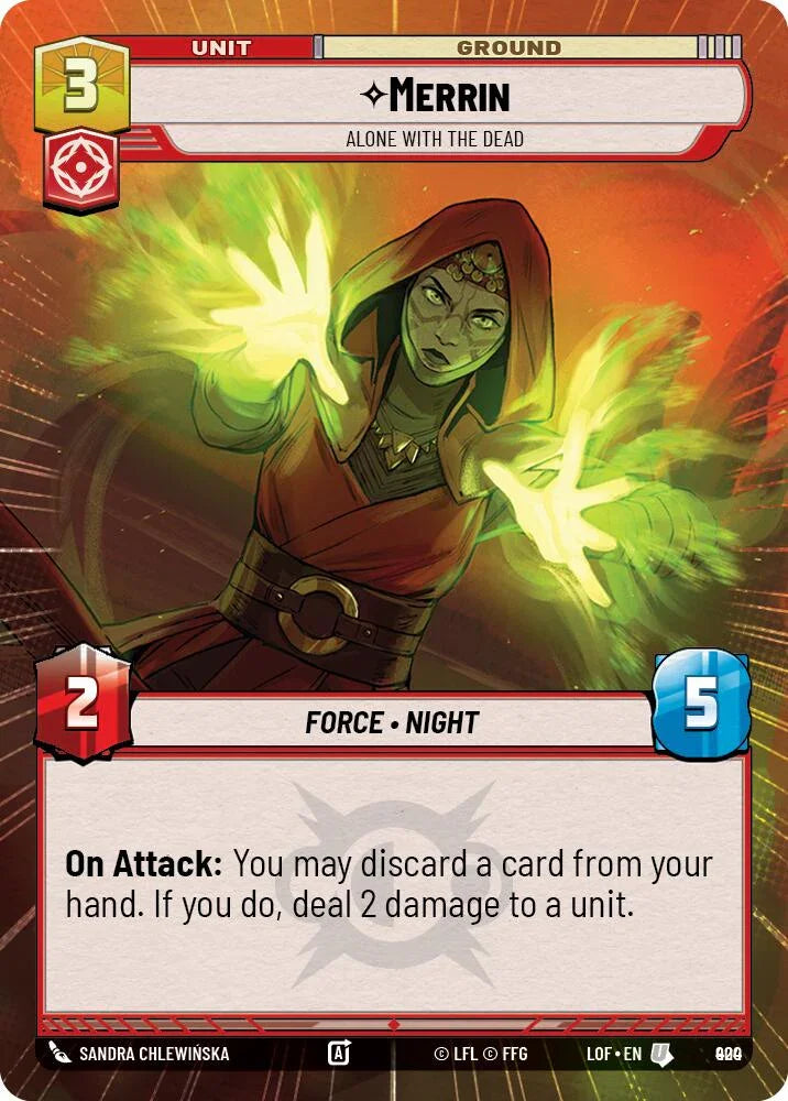 Merrin (900) - Alone with the Dead (Hyperspace Foil) (900) [Legends of the Force] (ONLINE ORDER ONLY)
